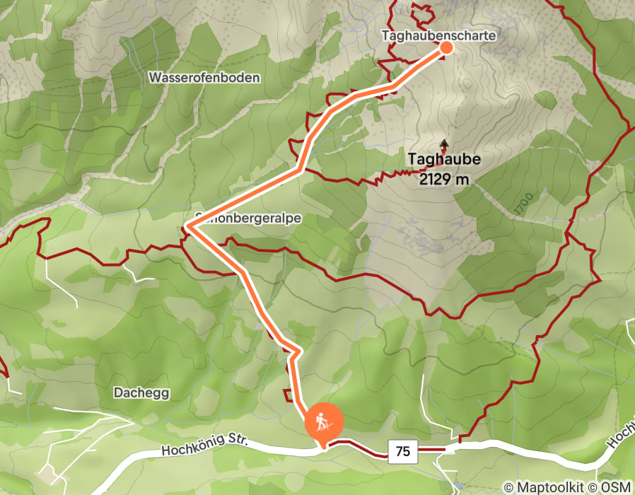Karte der Tour