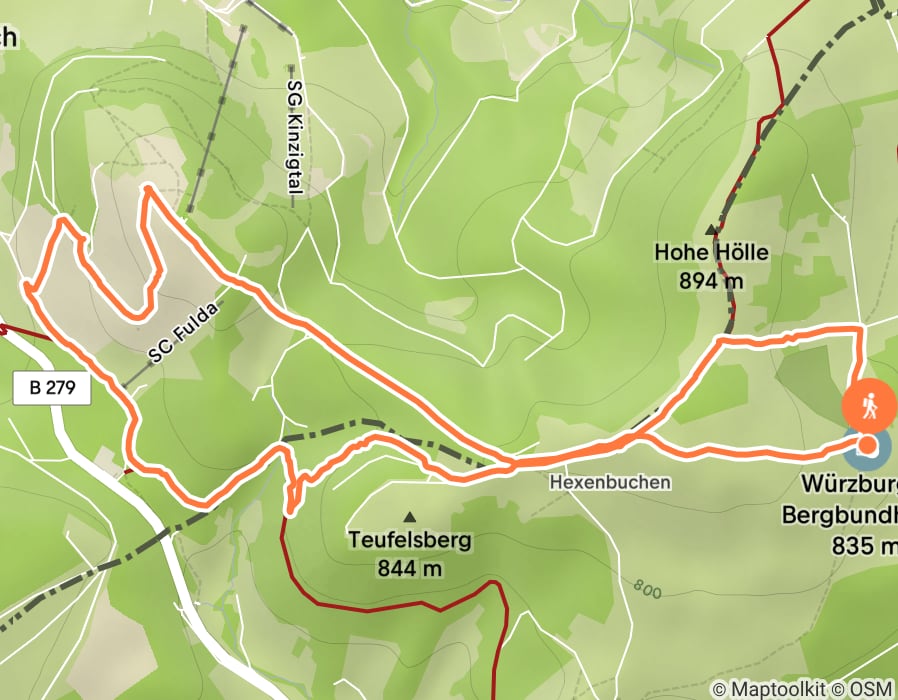 Karte der Tour