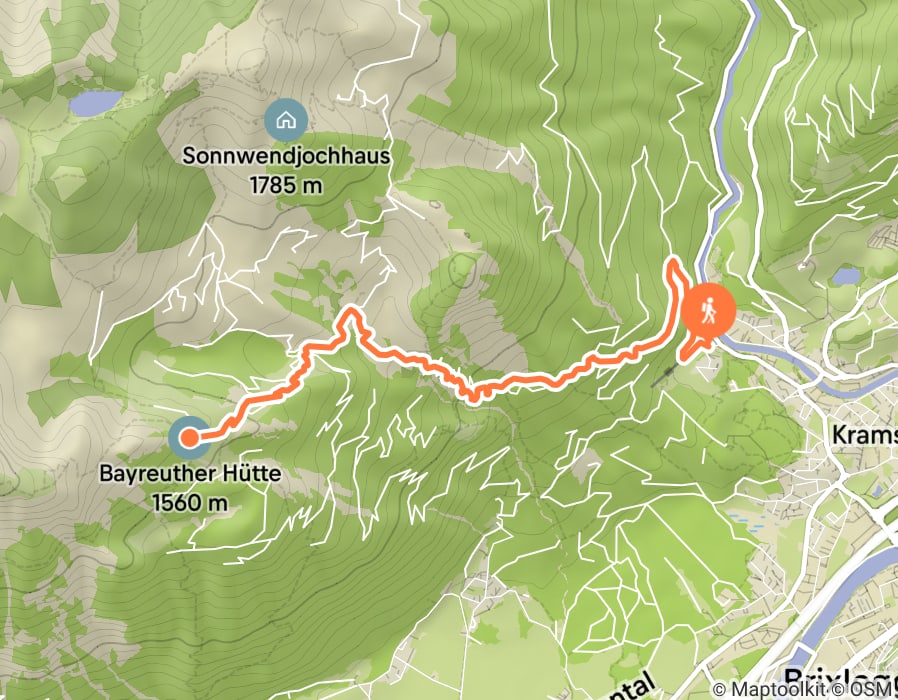 Karte der Tour