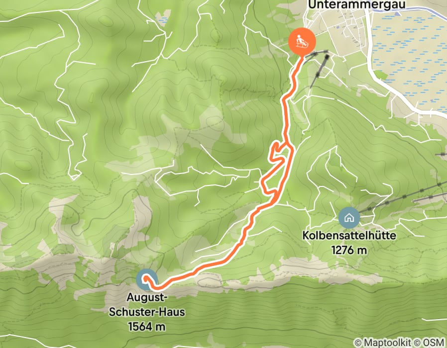 Karte der Tour
