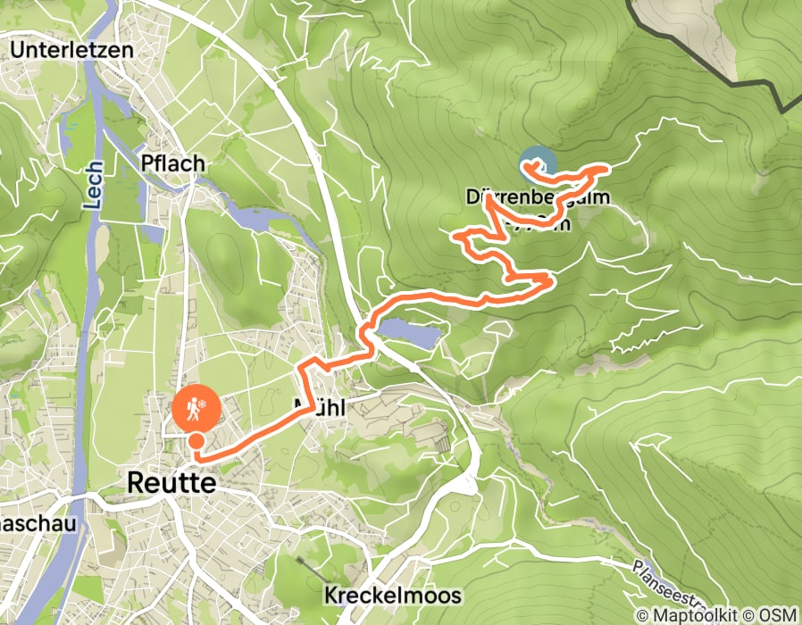Karte der Tour