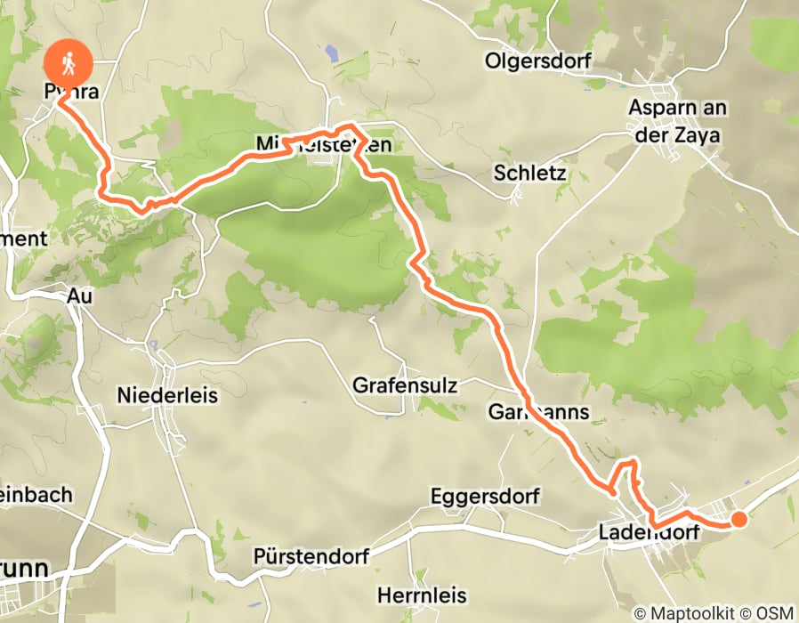 Karte der Tour