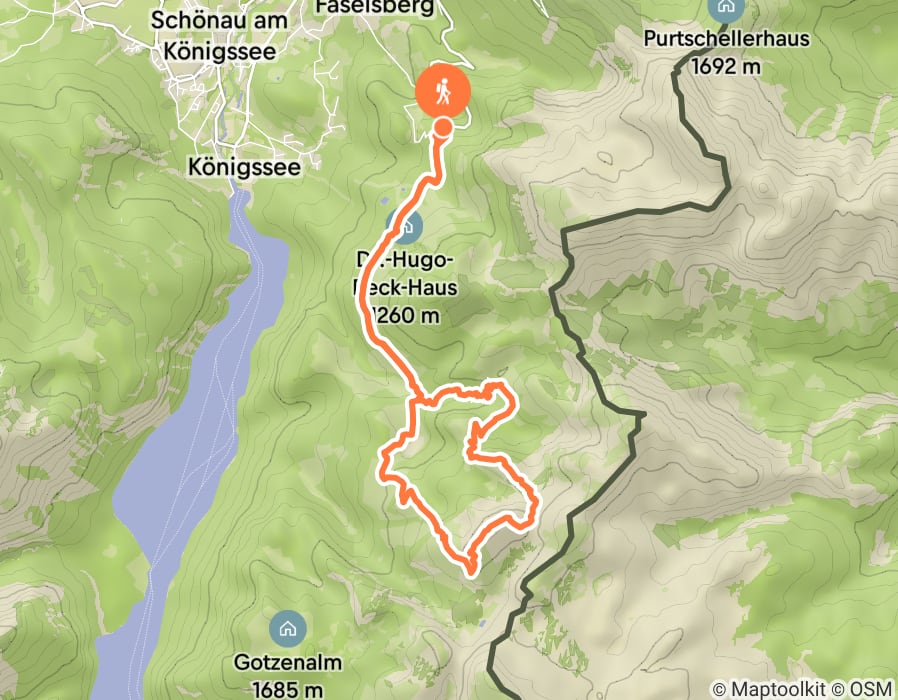 Karte der Tour