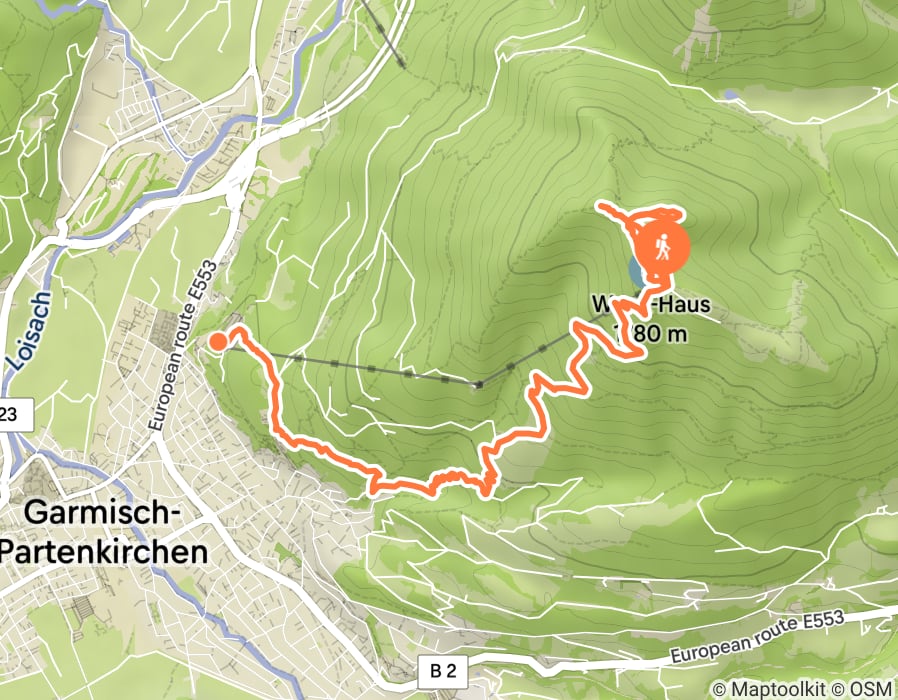Karte der Tour