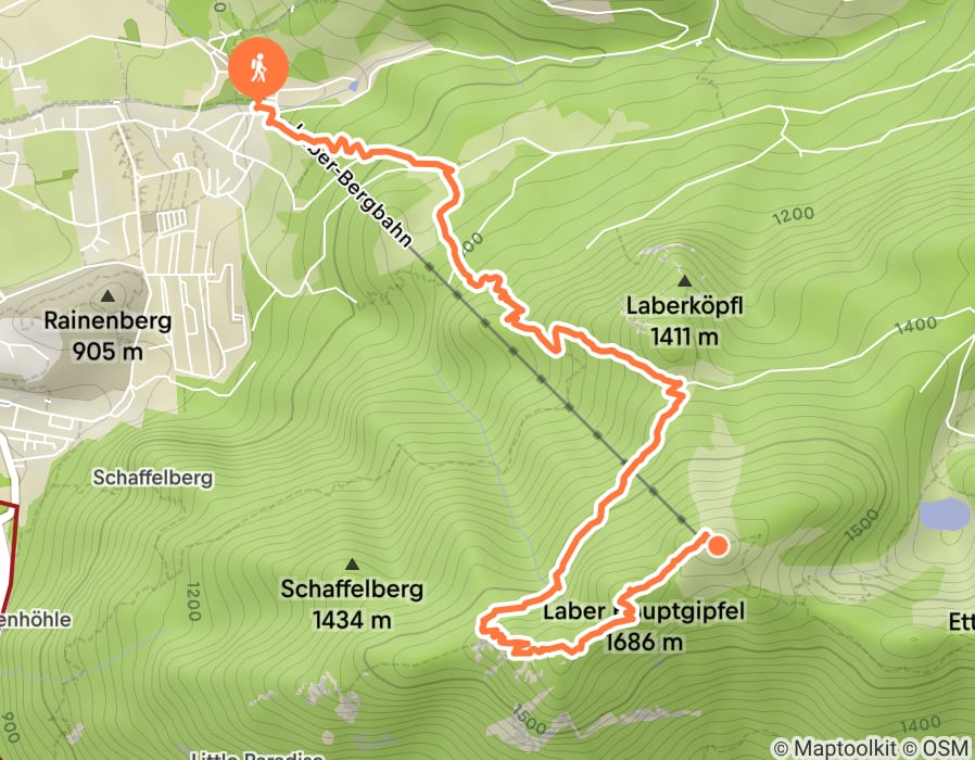 Karte der Tour