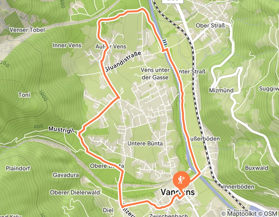 Karte der Tour
