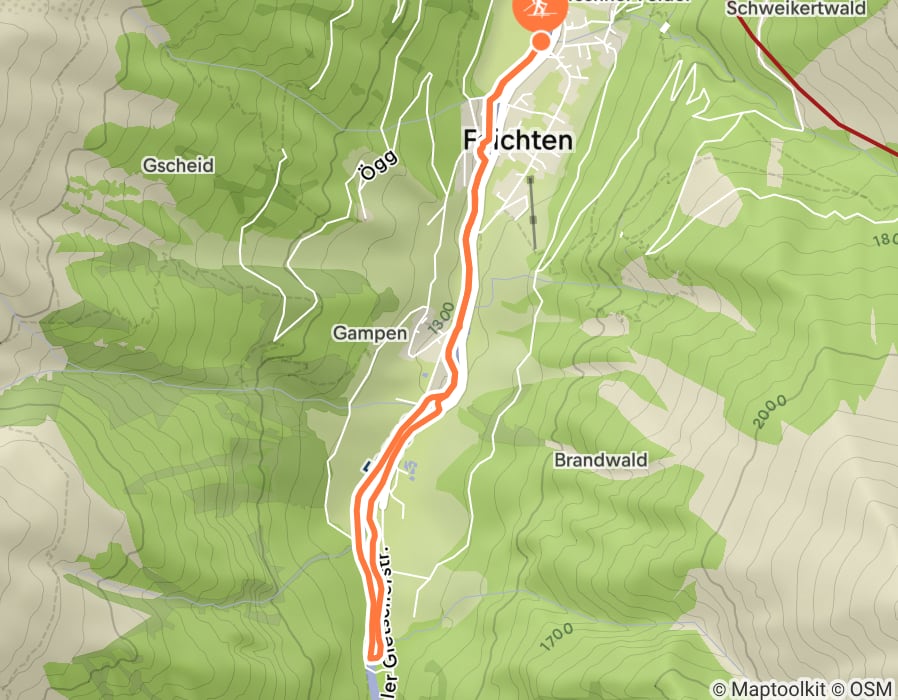 Karte der Tour