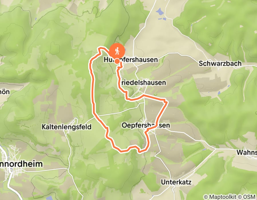 Karte der Tour