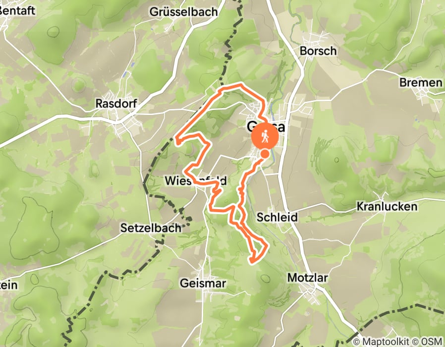 Karte der Tour