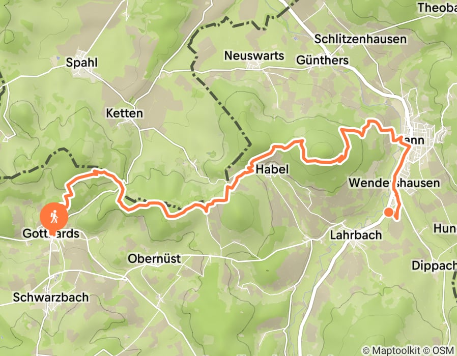 Karte der Tour
