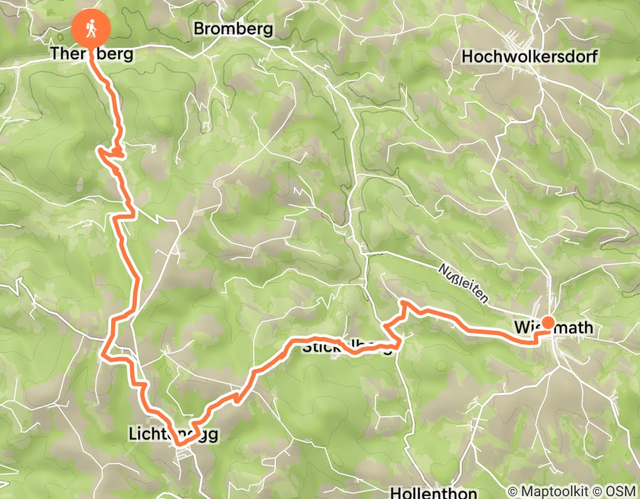 Karte der Tour
