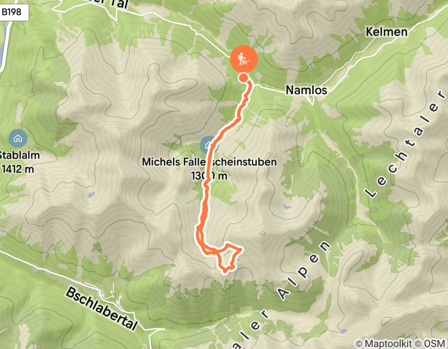 Karte der Tour