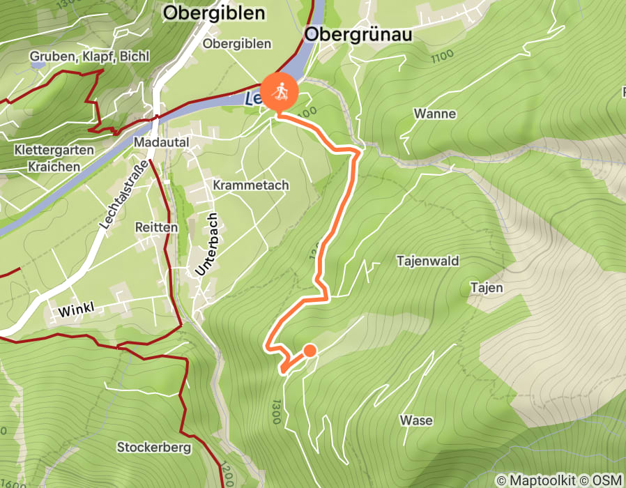 Karte der Tour