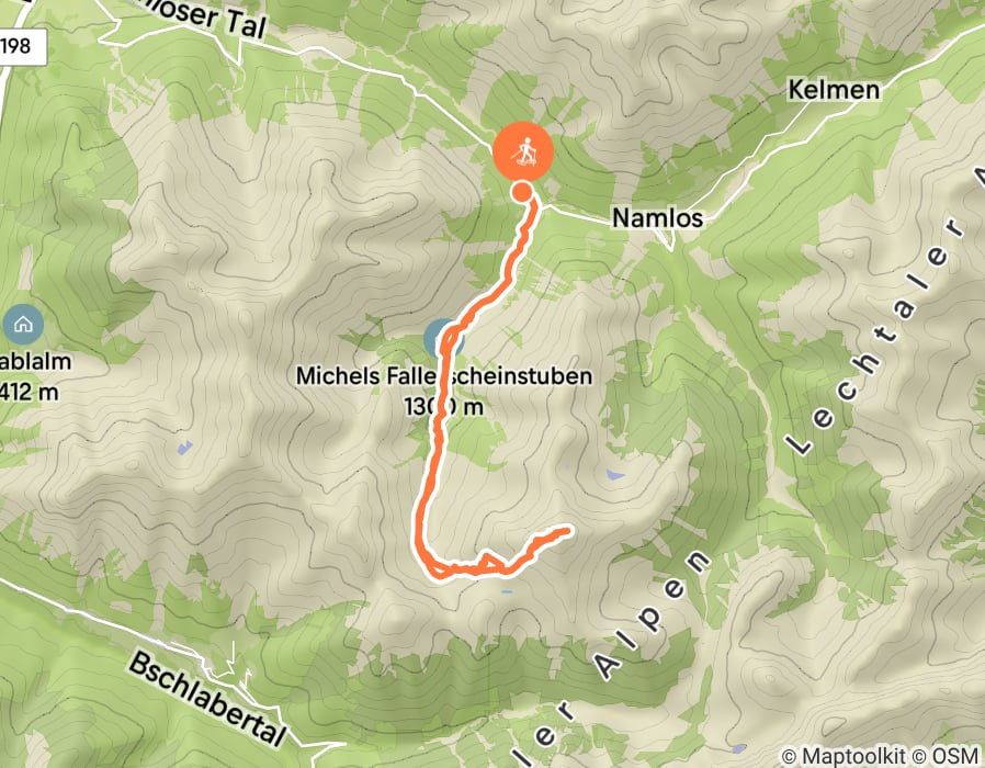 Karte der Tour