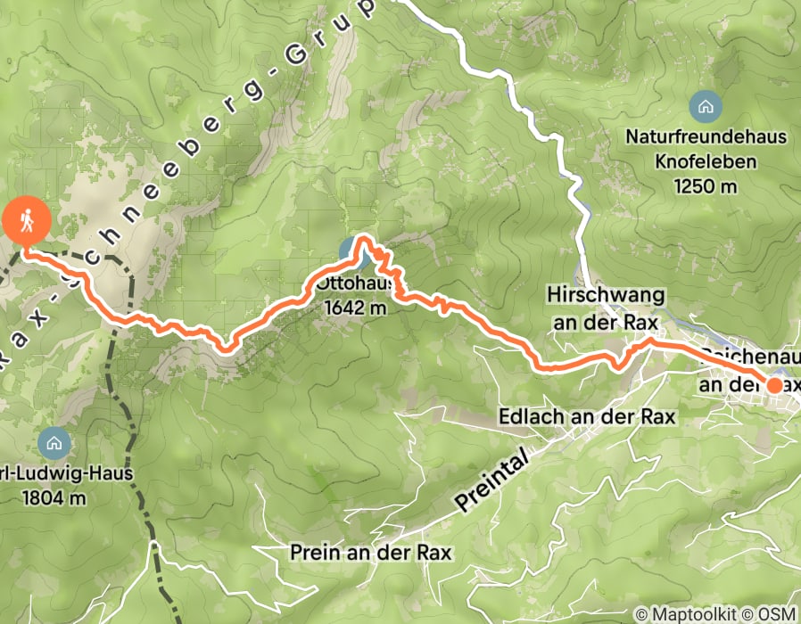 Karte der Tour