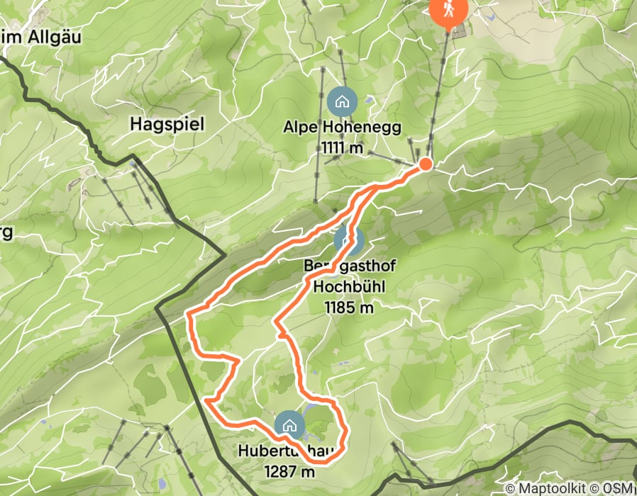 Karte der Tour