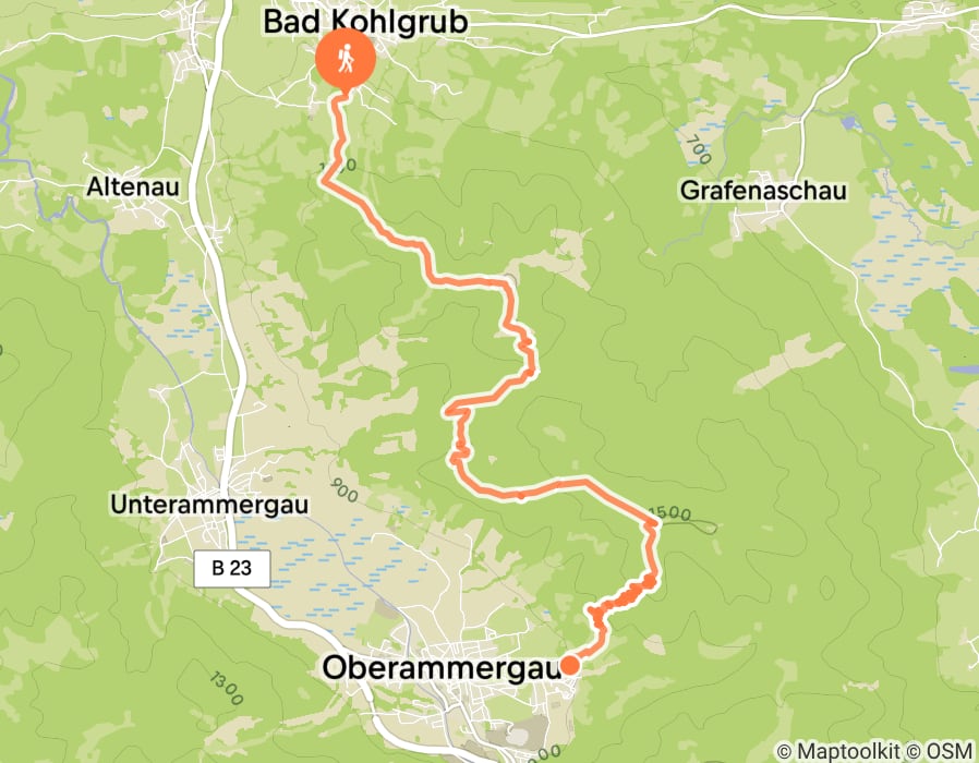 Karte der Tour