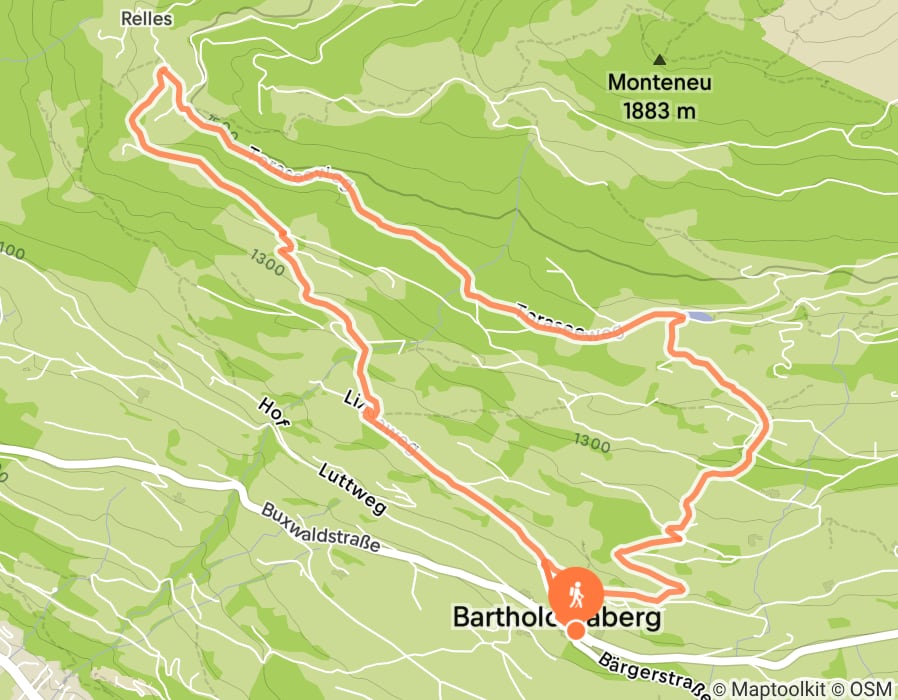 Karte der Tour