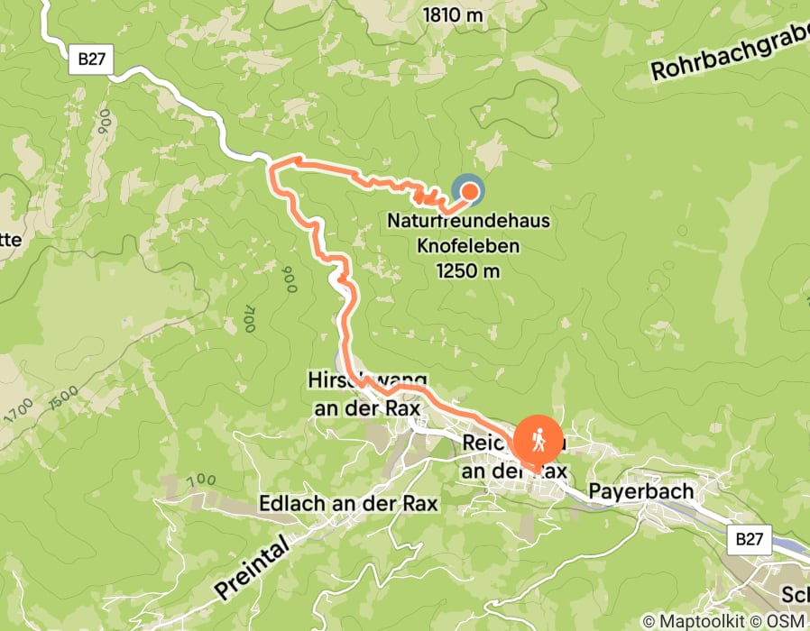 Karte der Tour