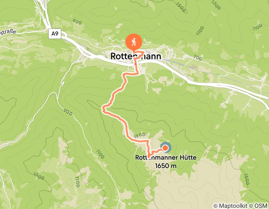 Karte der Tour