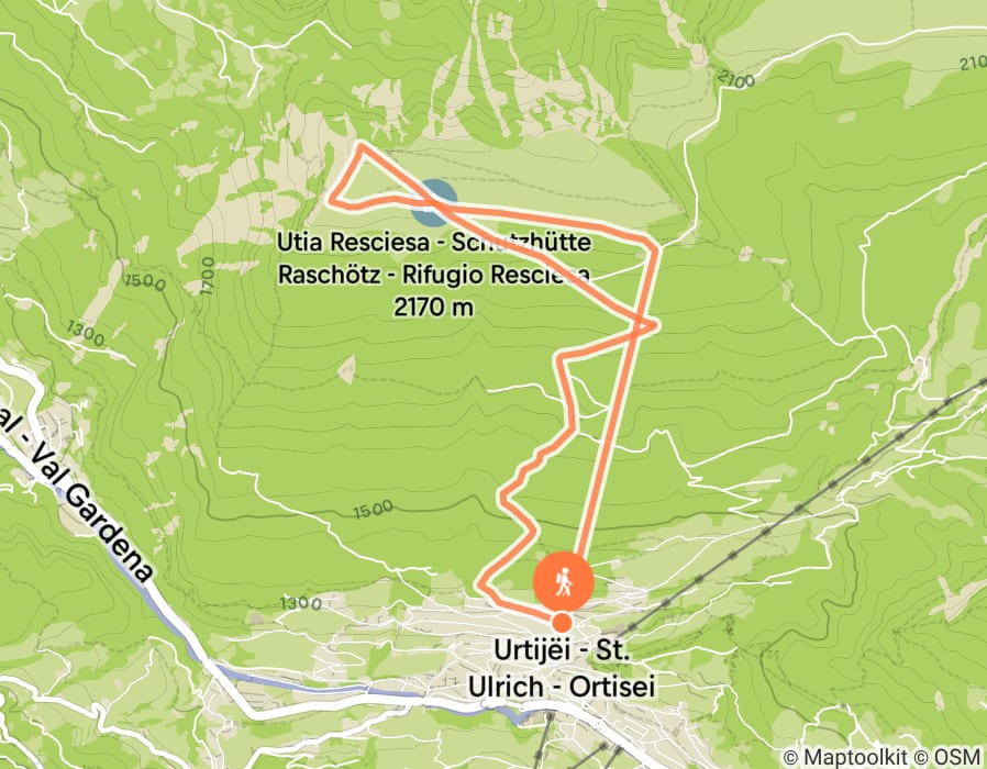 Karte der Tour