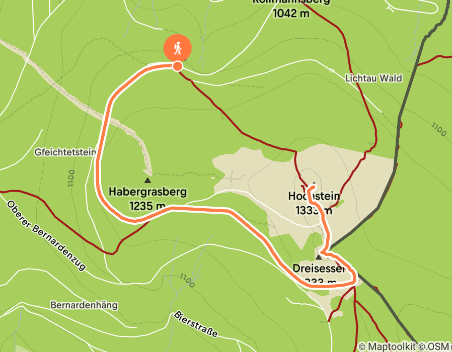 Karte der Tour