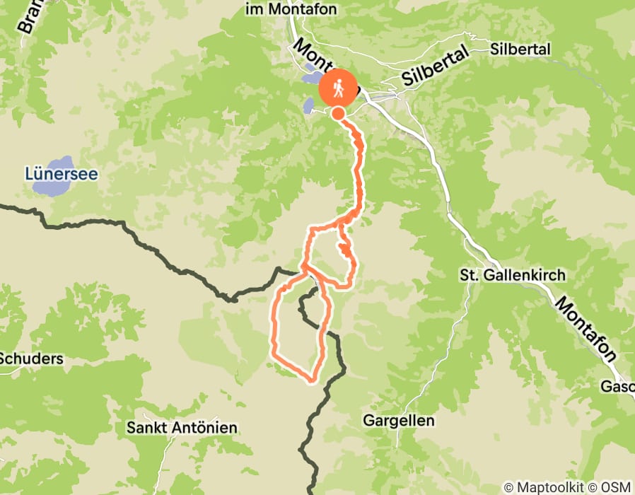 Karte der Tour