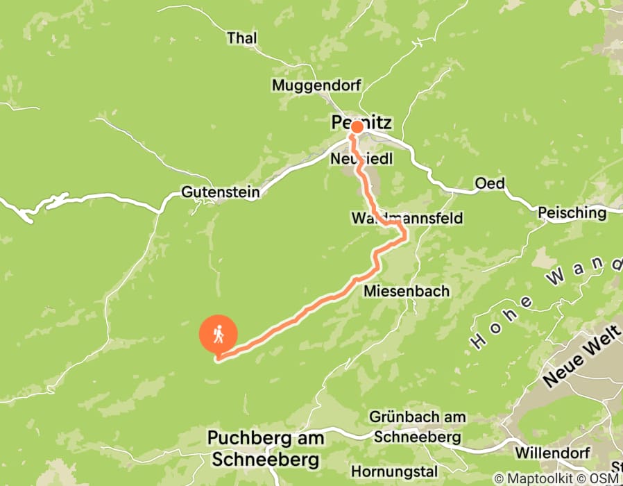 Karte der Tour