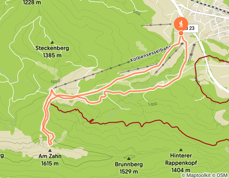 Karte der Tour