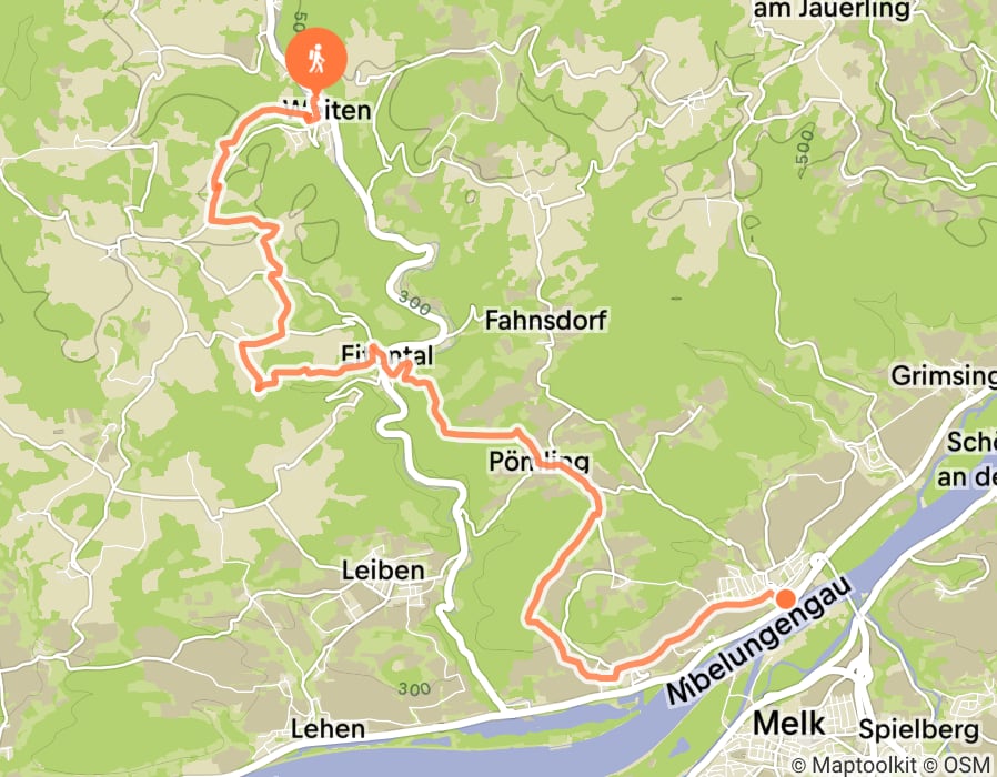 Karte der Tour