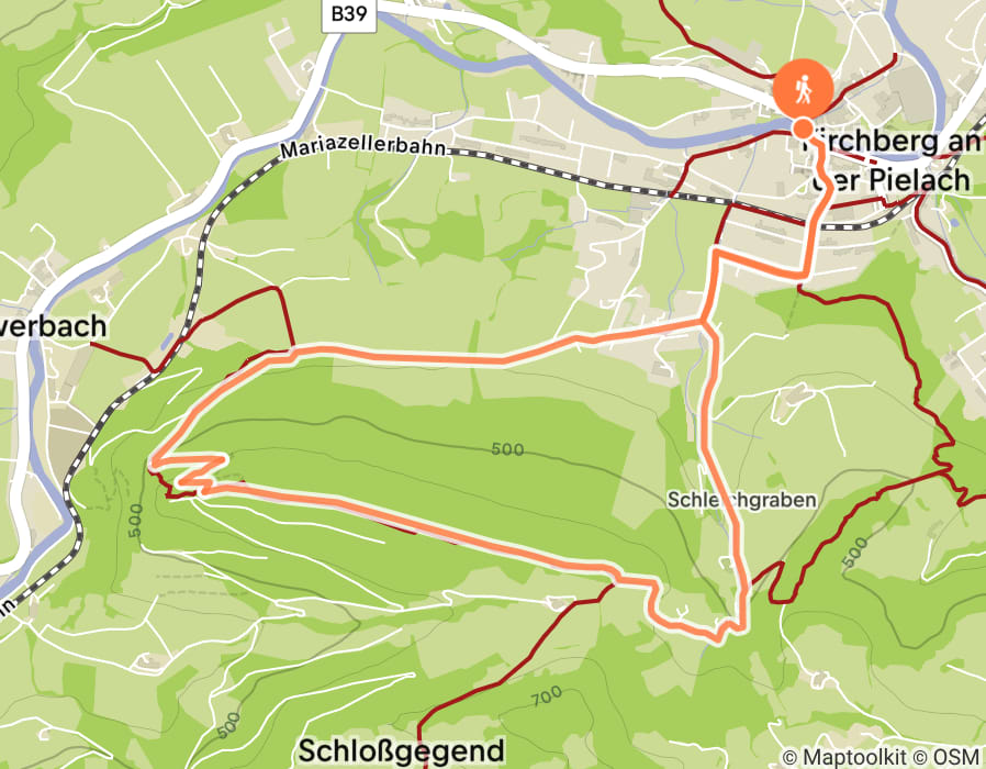 Karte der Tour