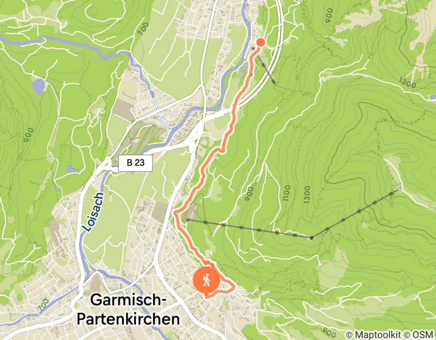 Karte der Tour