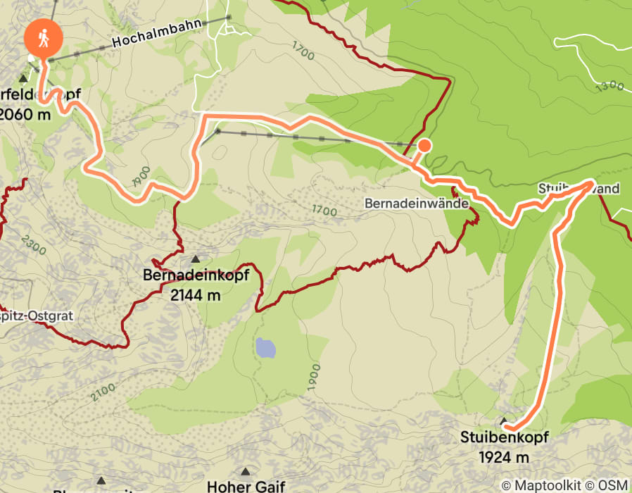 Karte der Tour