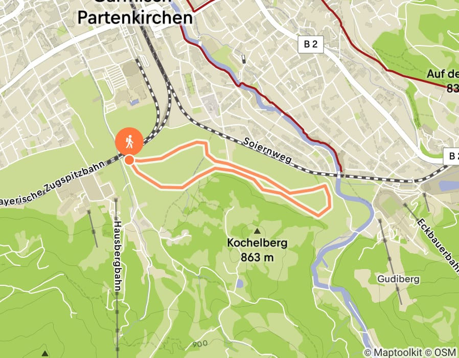 Karte der Tour