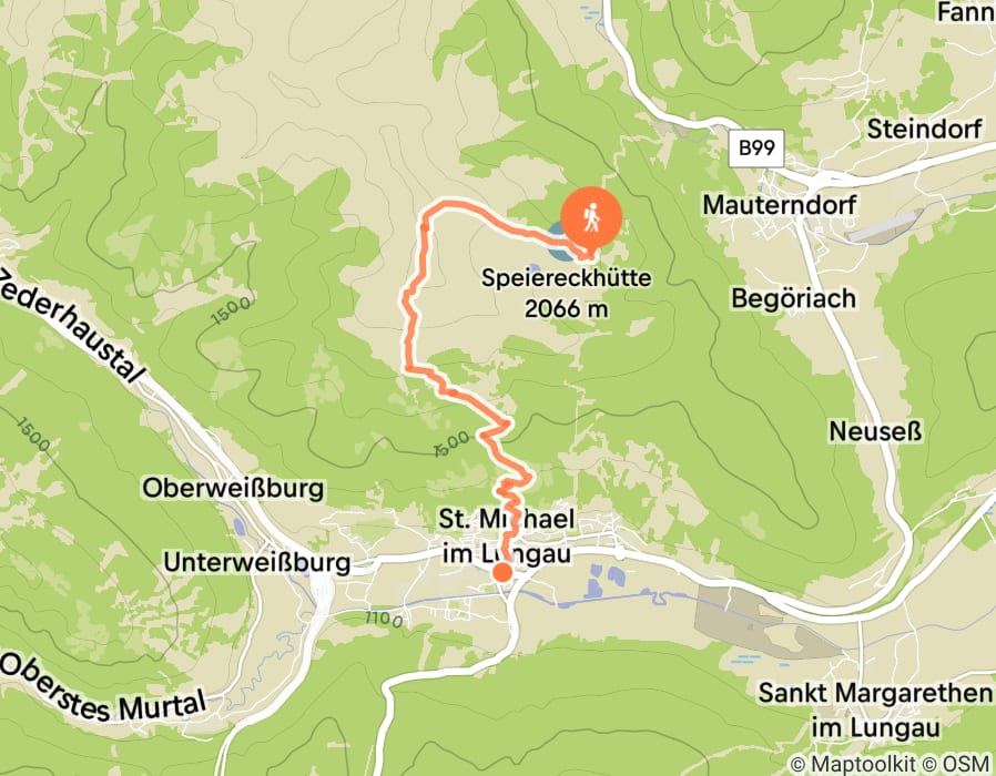 Karte der Tour