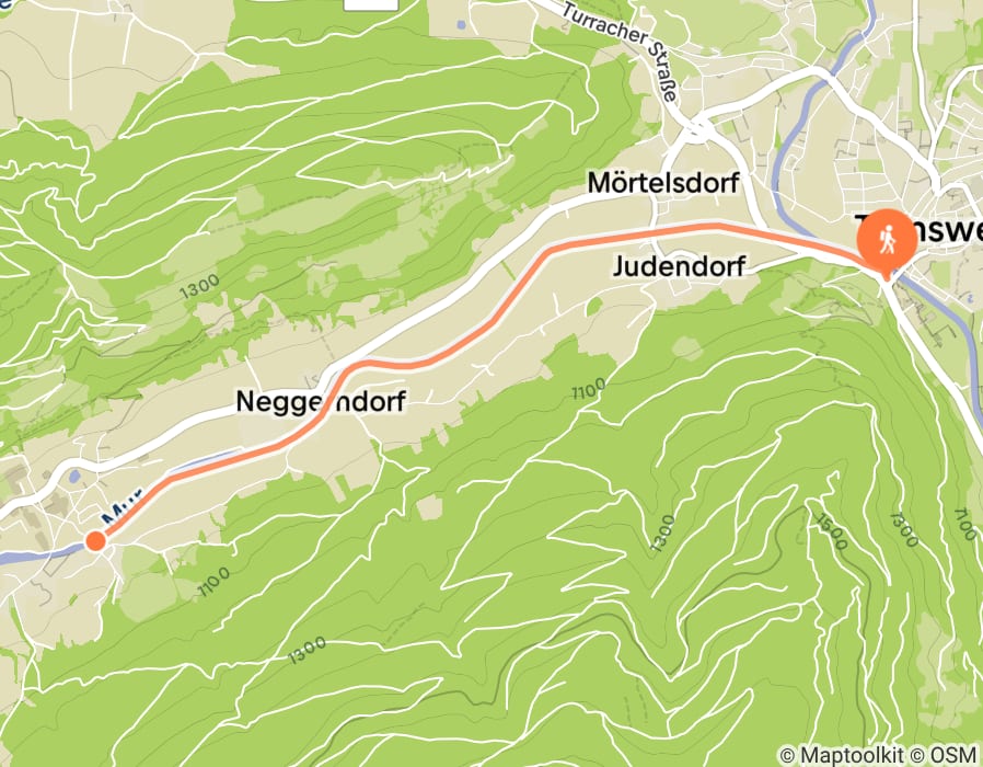Karte der Tour