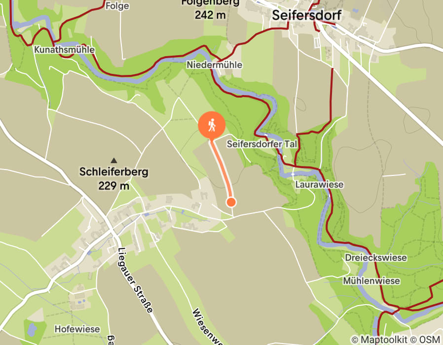 Karte der Tour