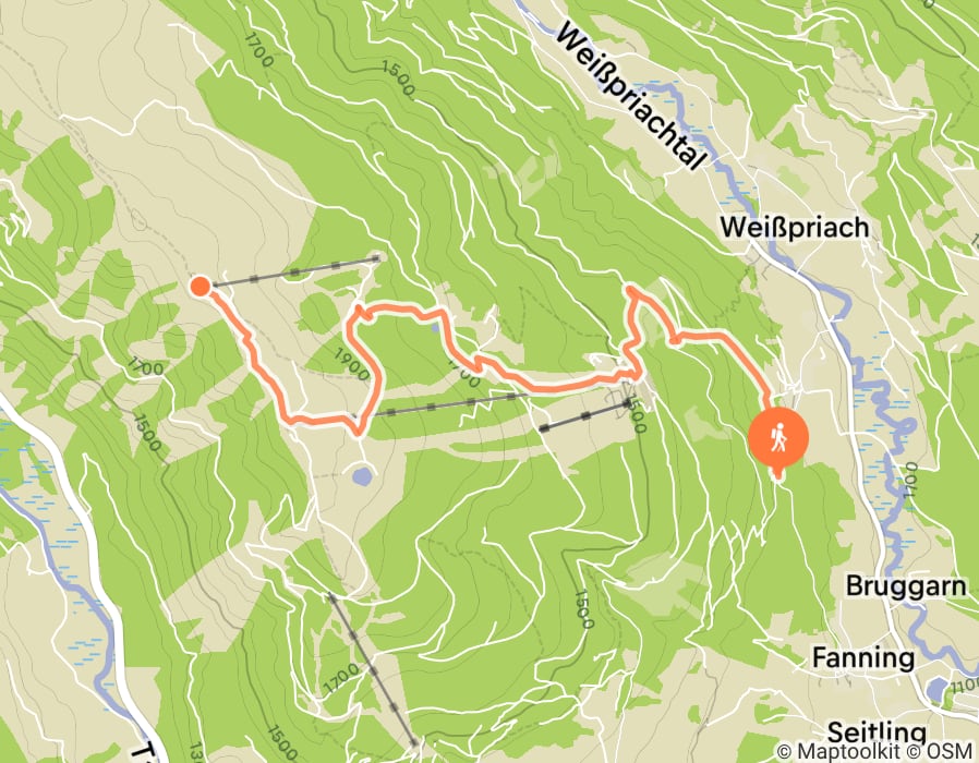 Karte der Tour