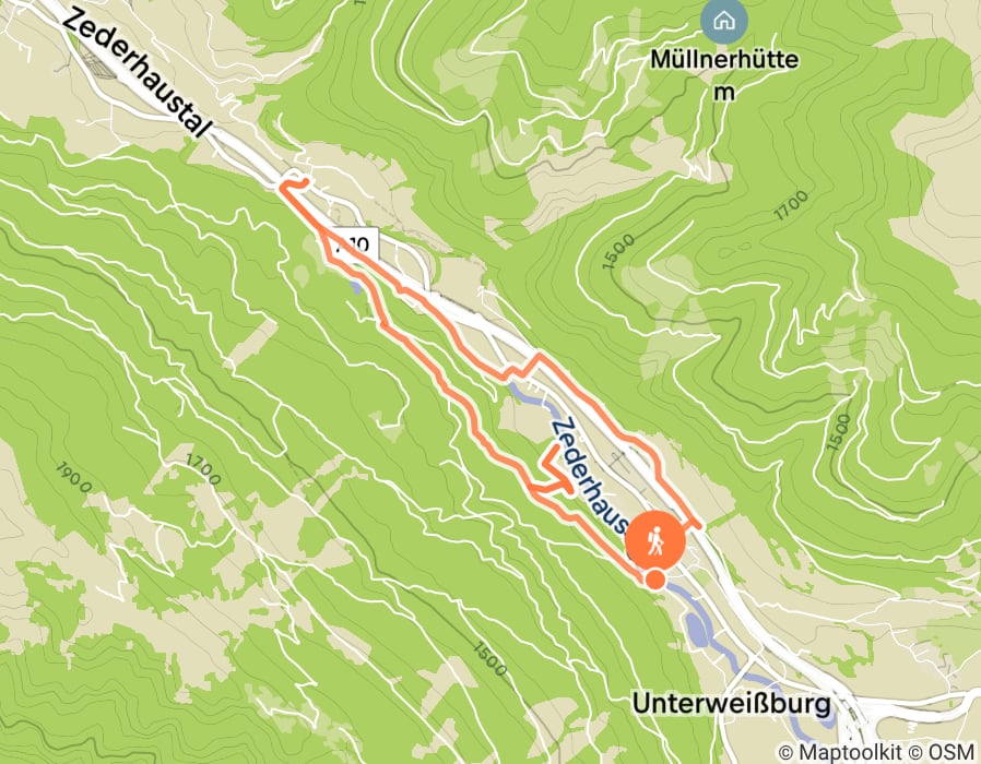 Karte der Tour
