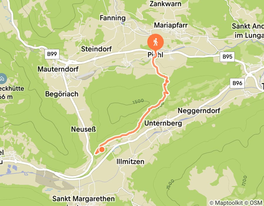 Karte der Tour
