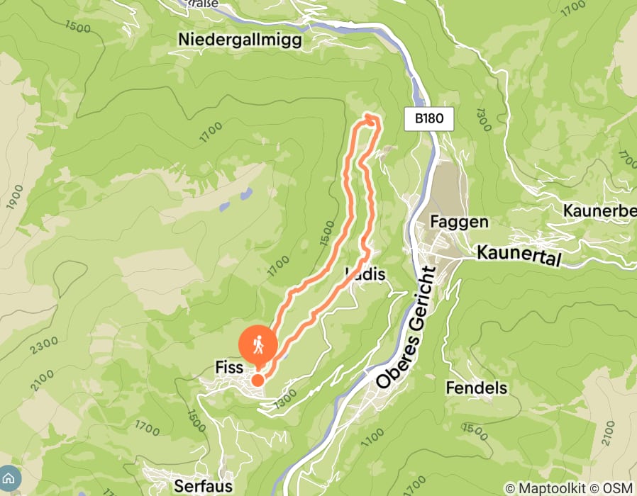 Karte der Tour