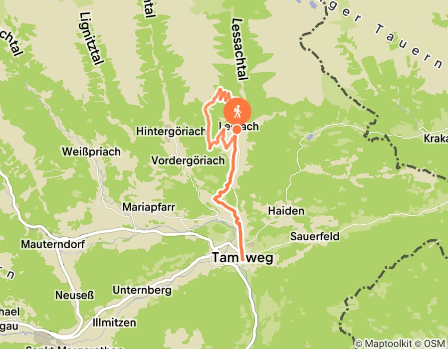 Karte der Tour