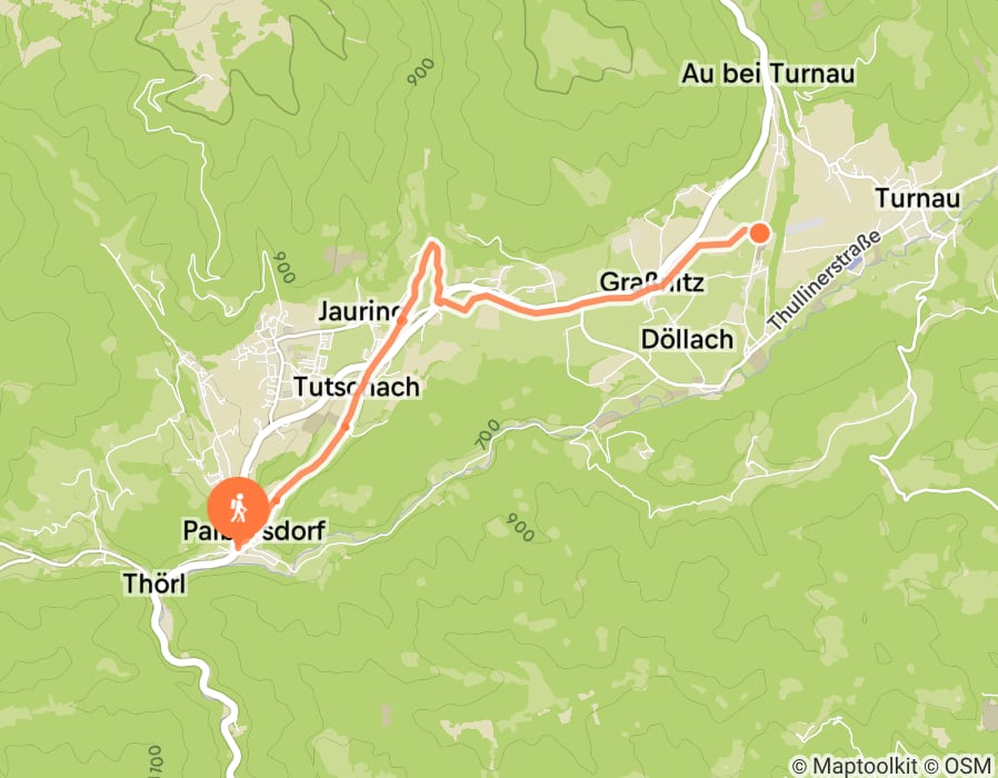 Karte der Tour