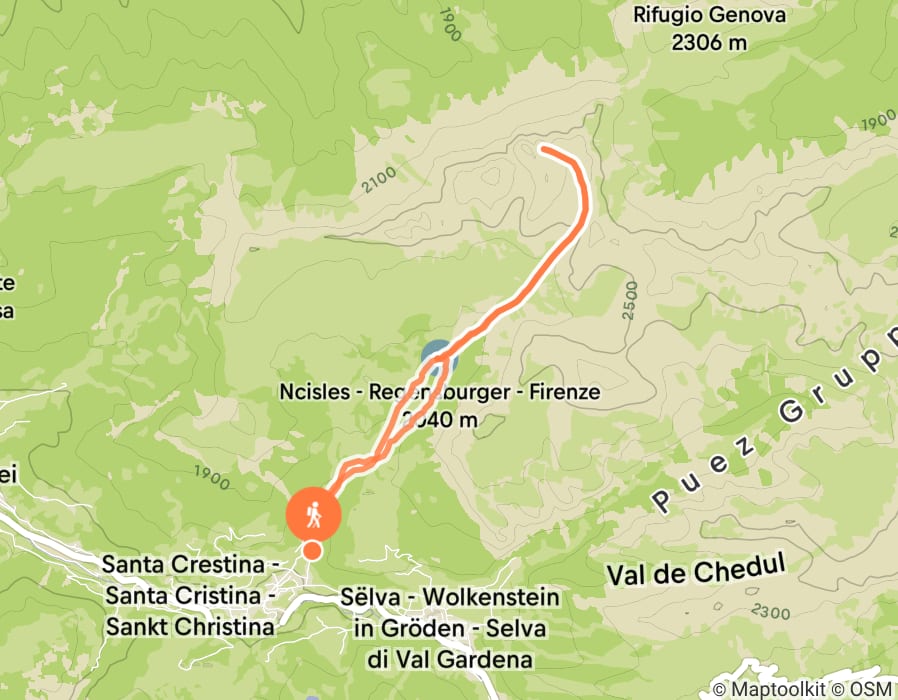 Karte der Tour