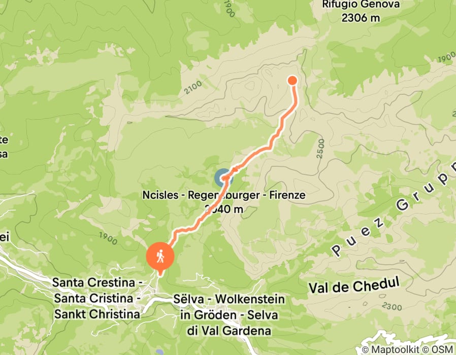 Karte der Tour