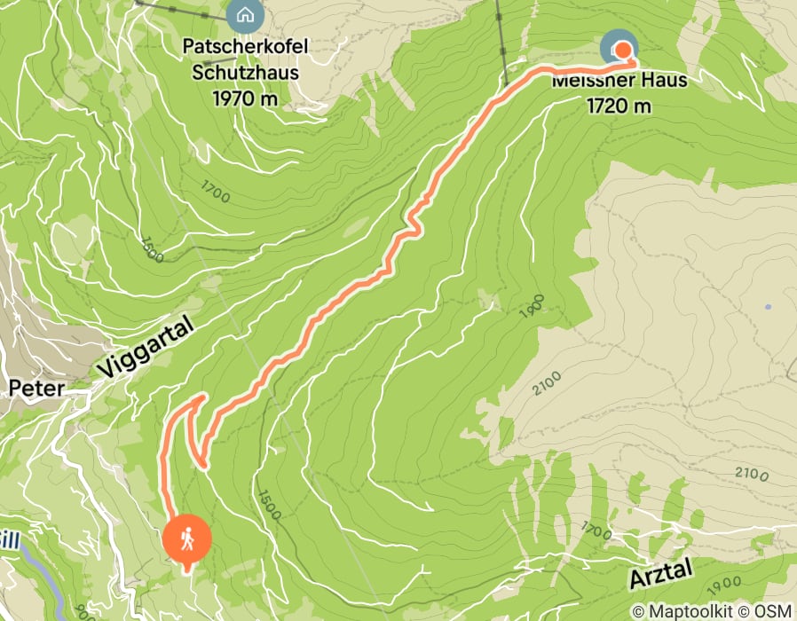 Karte der Tour