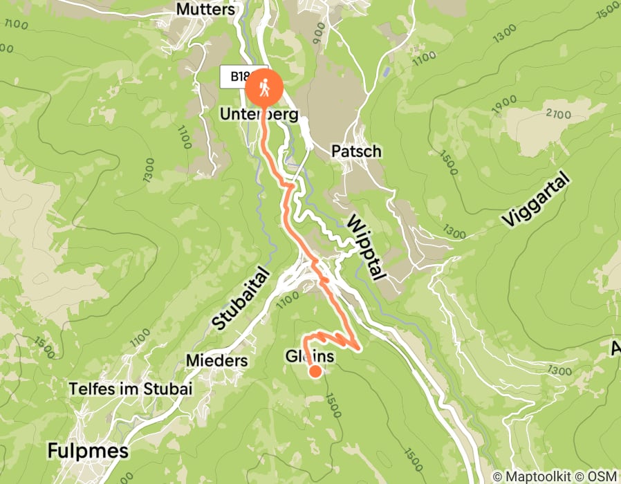 Karte der Tour