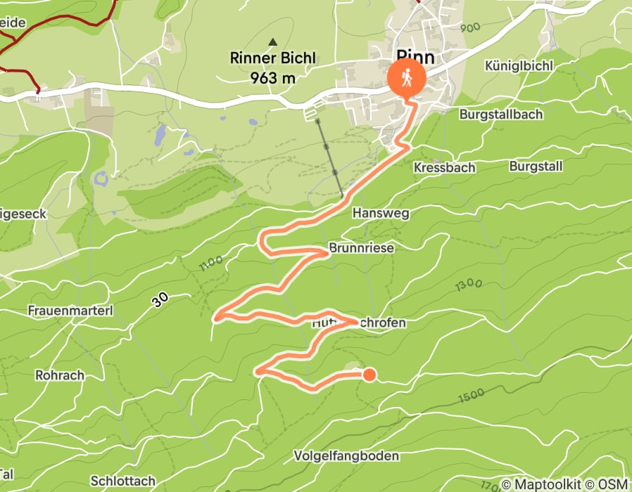Karte der Tour