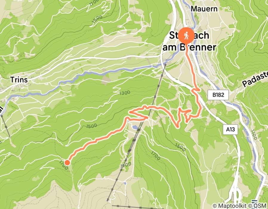 Karte der Tour