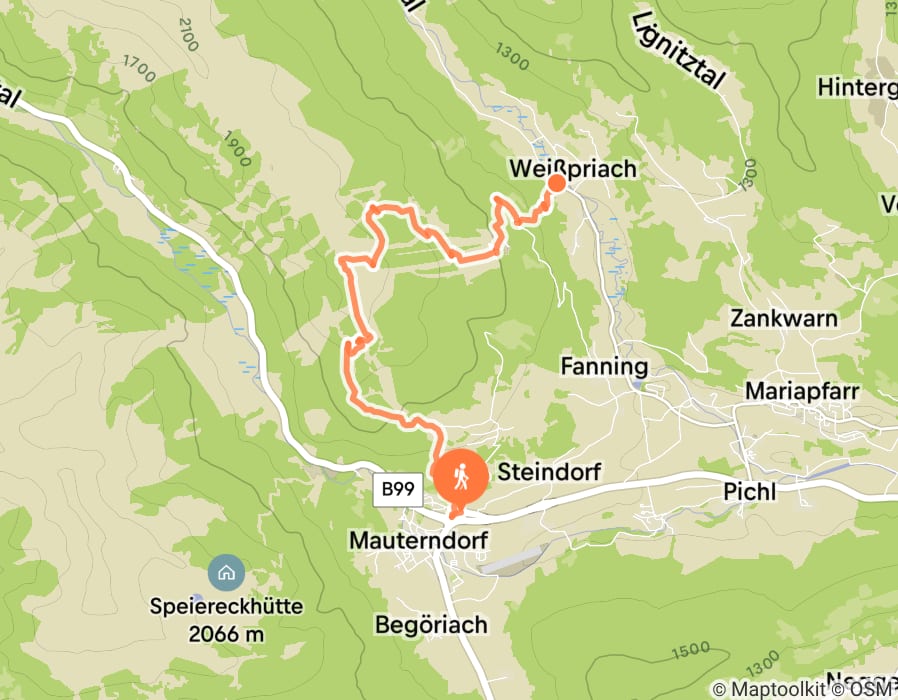 Karte der Tour